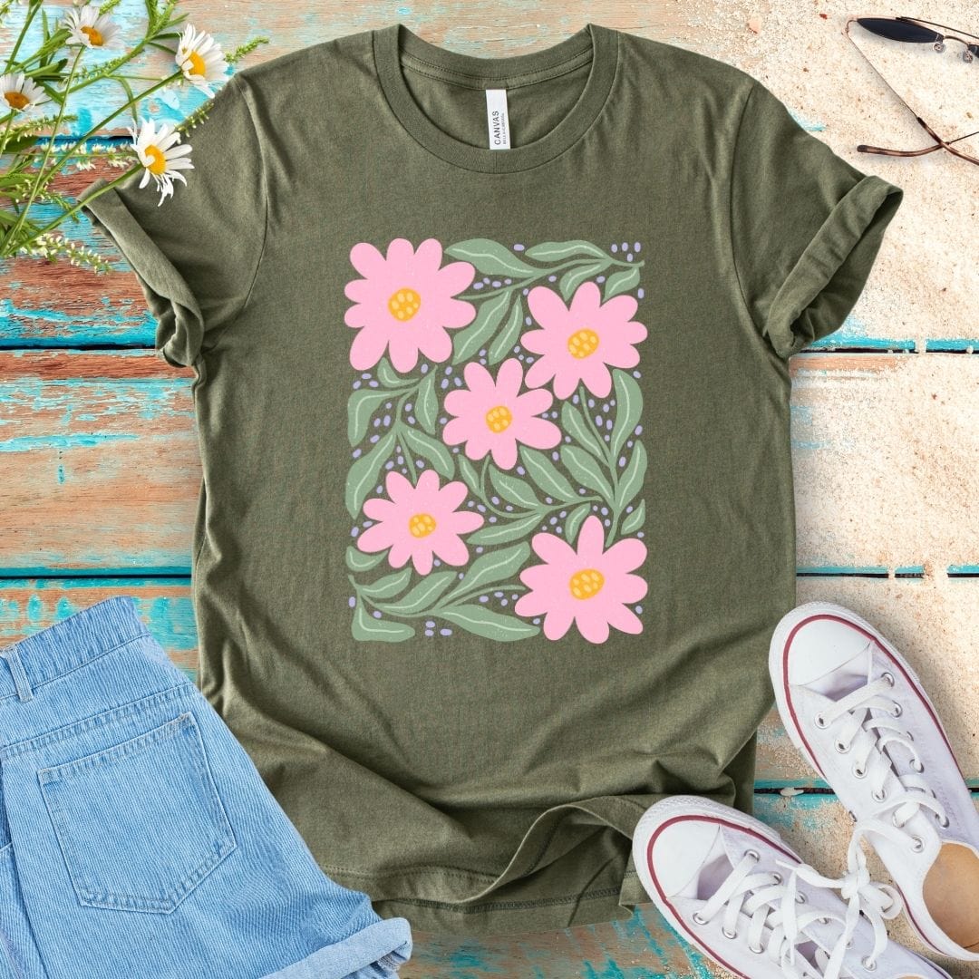 Abstract Flower Tee