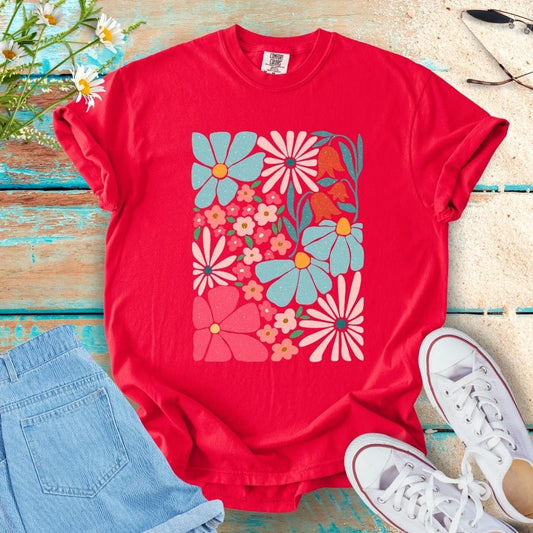 Abstract Flower Tee