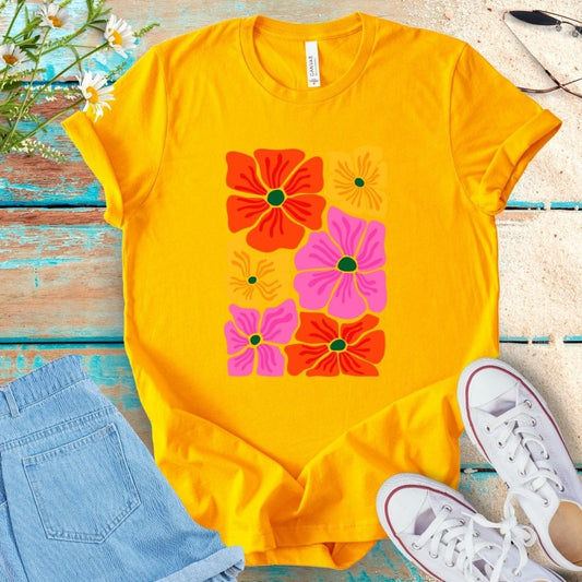 Abstract Flower Tee