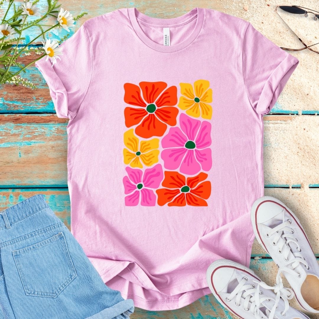 Abstract Flower Tee