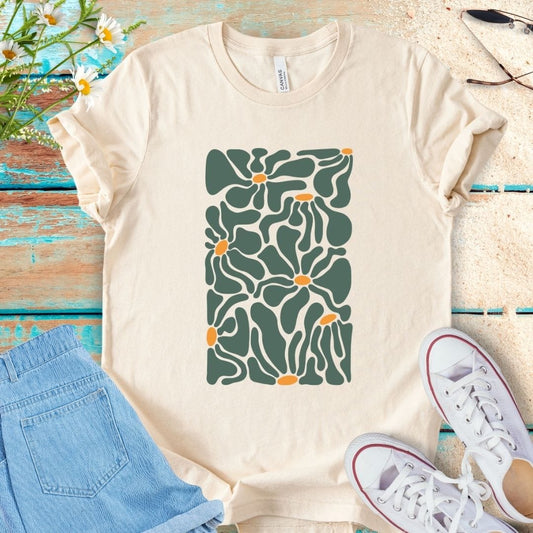 Abstract Flower Tee