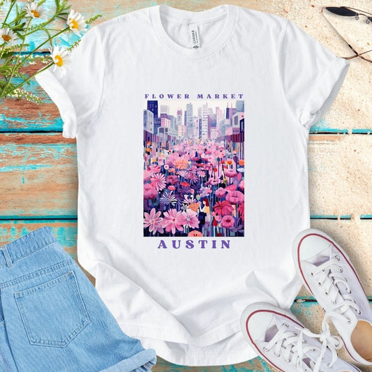 Flower Market Tee - Austin