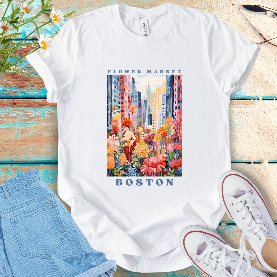 Flower Market Tee - Boston