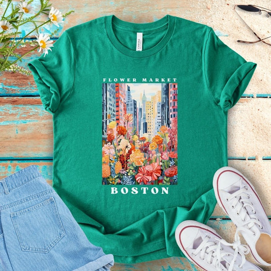 Flower Market Tee - Boston