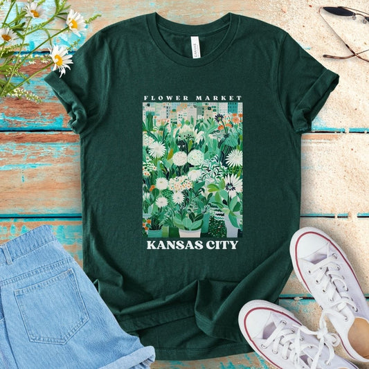 Flower Market Tee - Kansas City
