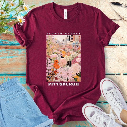 Flower Market Tee - Pittsburgh