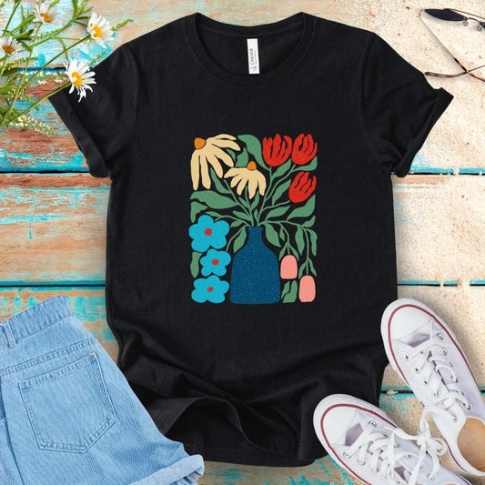 Abstract Flower Tee