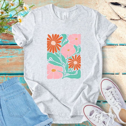 Abstract Flower Tee