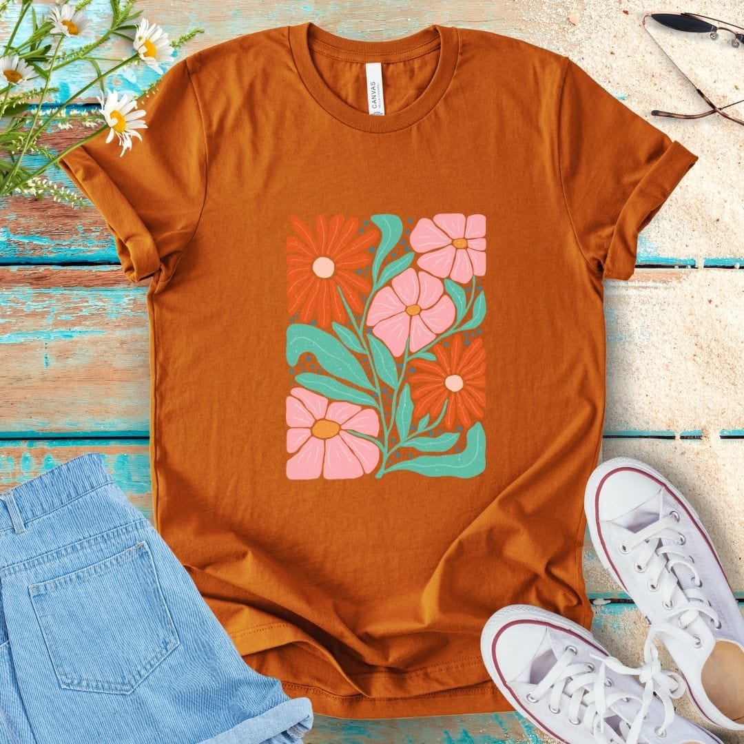 Abstract Flower Tee