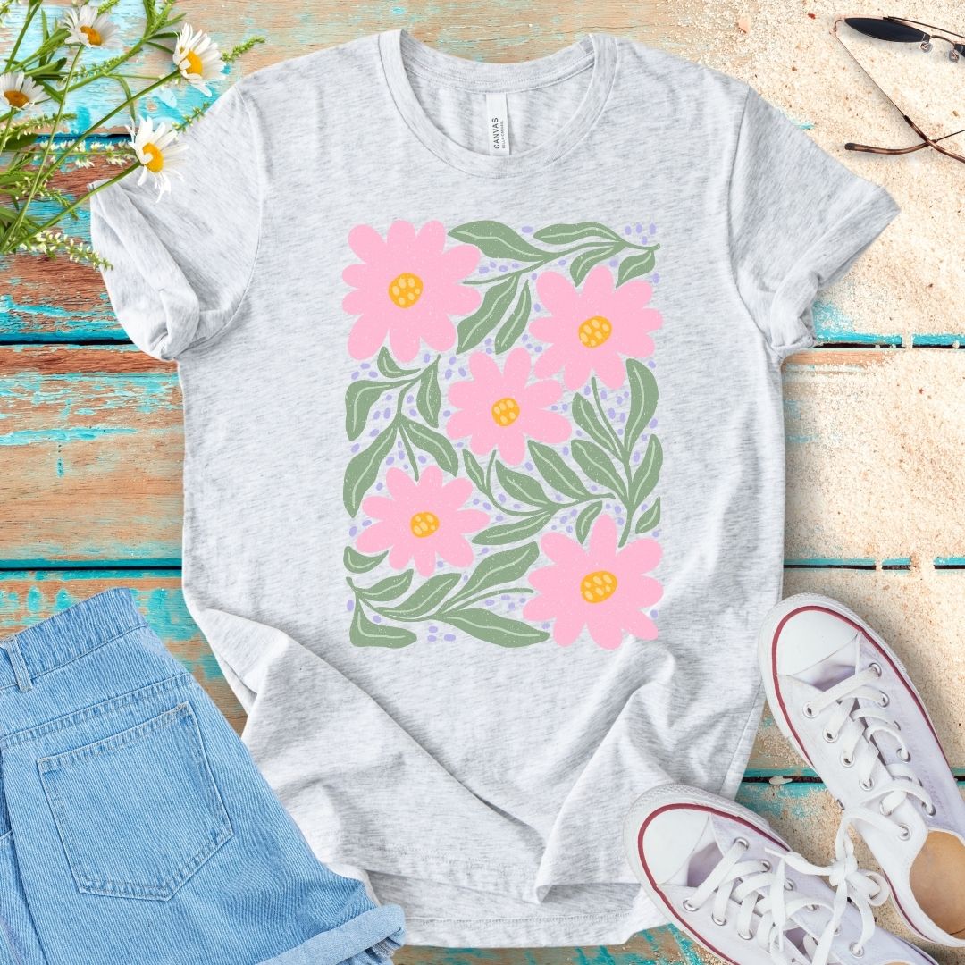 Abstract Flower Tee