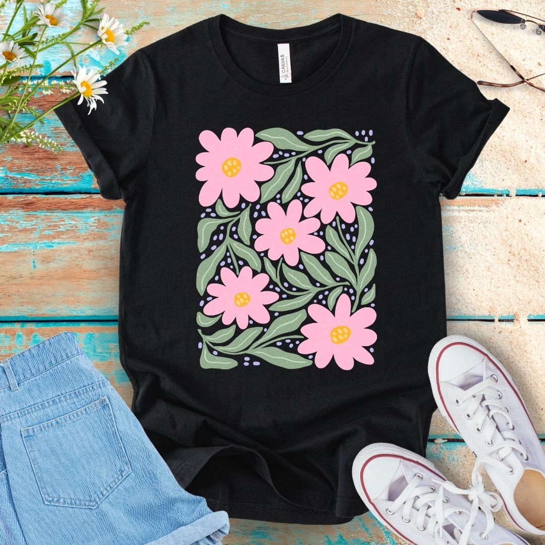 Abstract Flower Tee