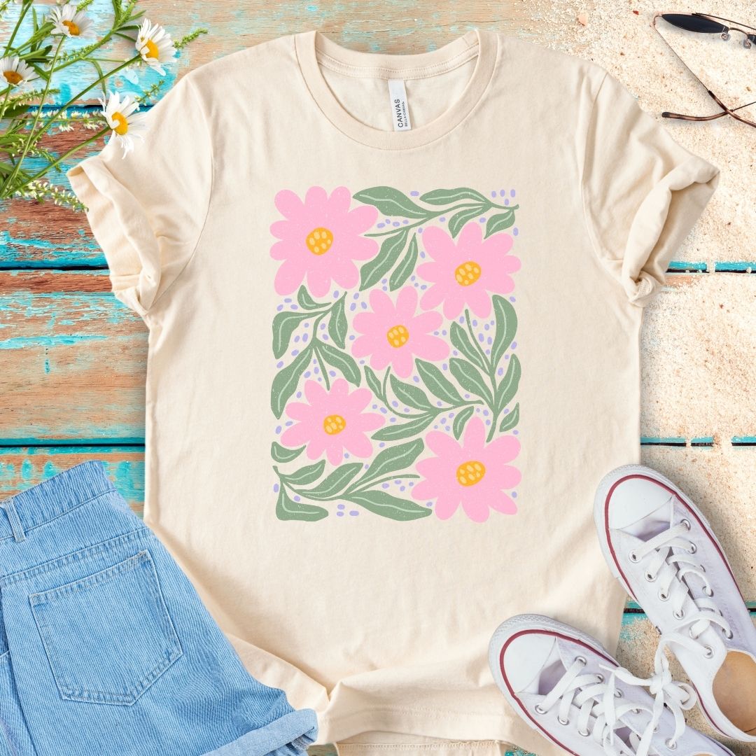 Abstract Flower Tee
