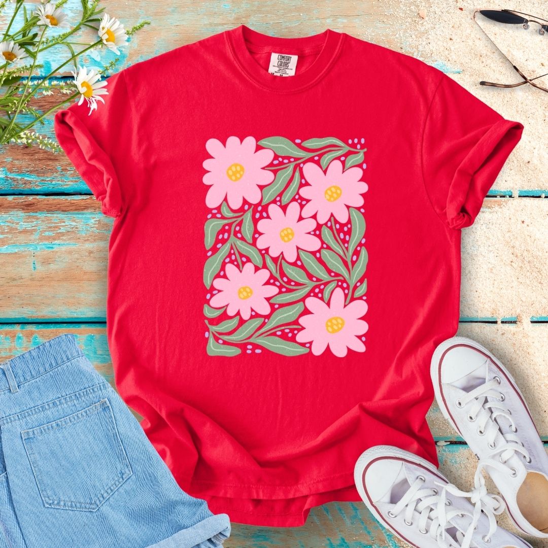 Abstract Flower Tee