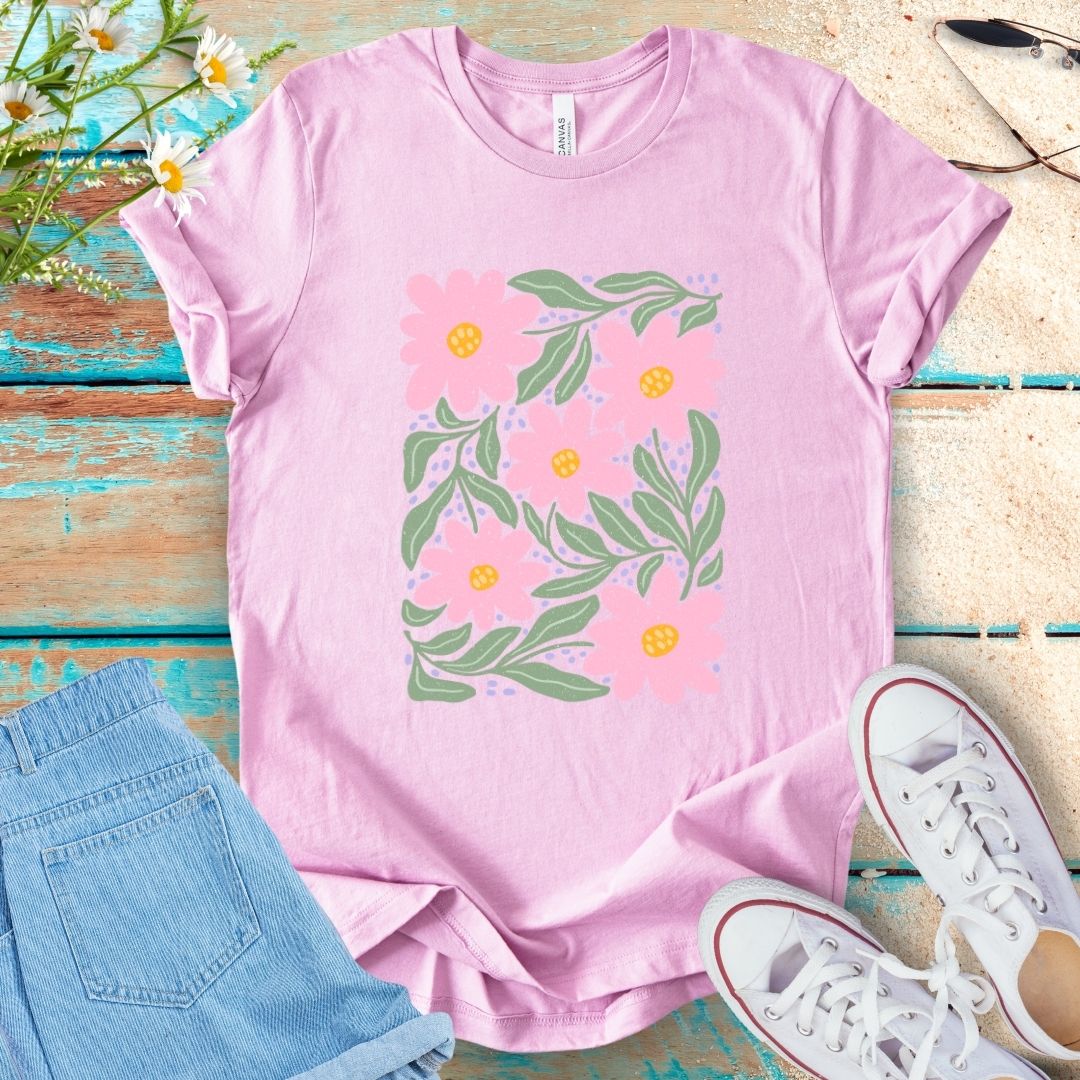 Abstract Flower Tee