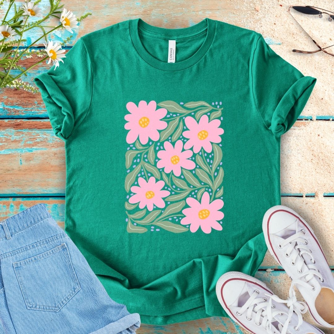 Abstract Flower Tee