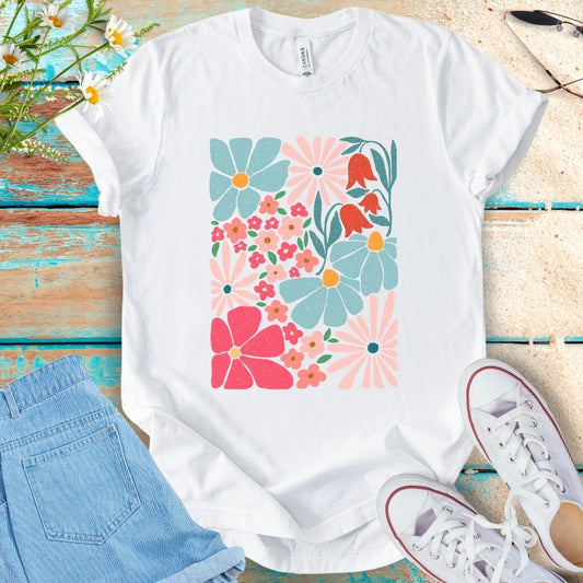 Abstract Flower Tee