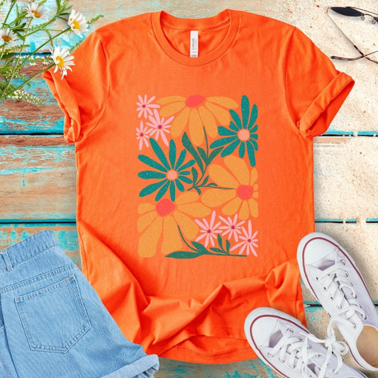 Abstract Flower Tee