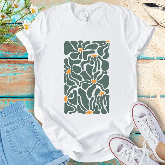 Abstract Flower Tee