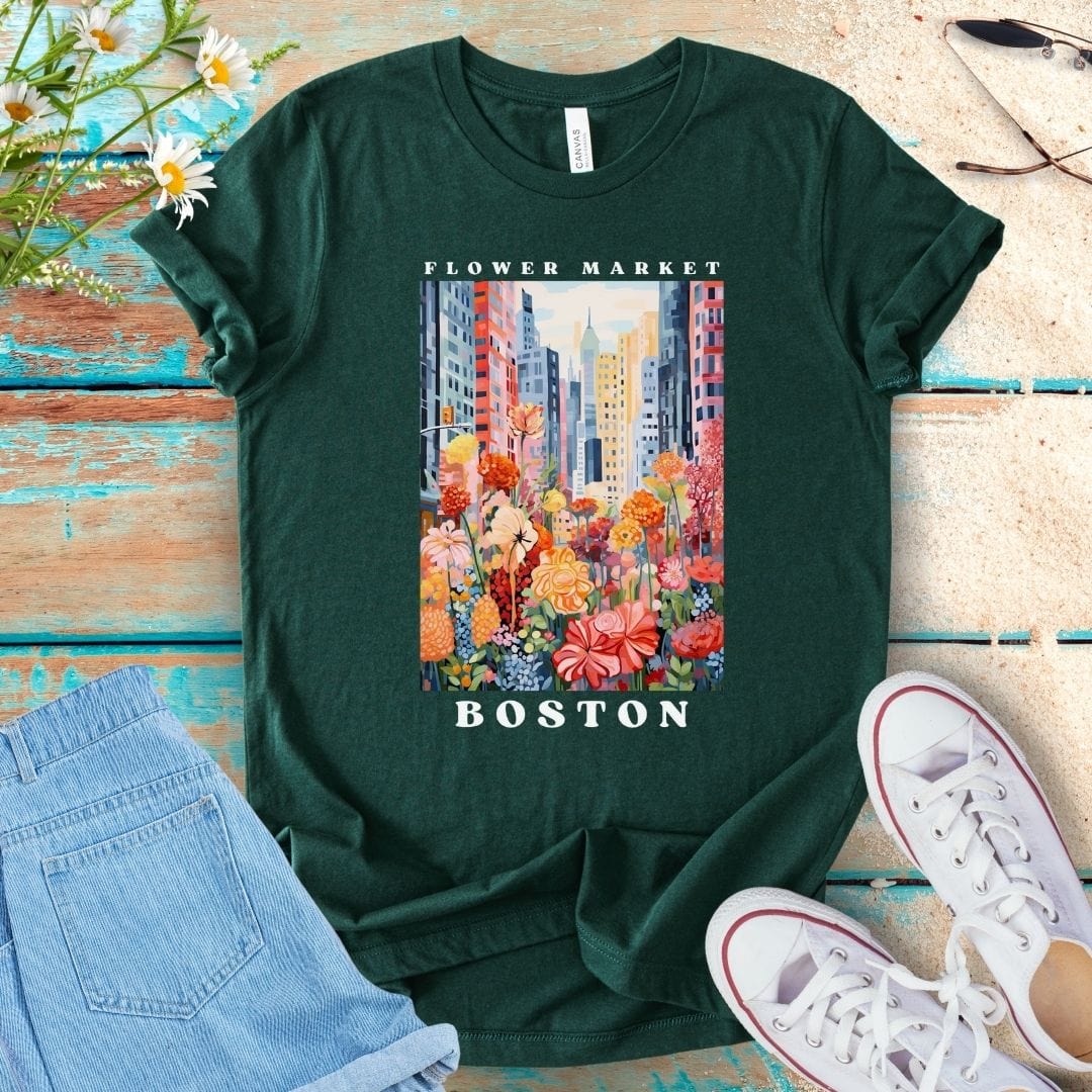 Flower Market Tee - Boston