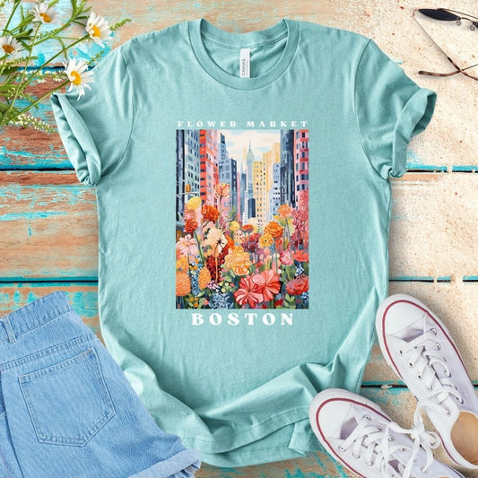 Flower Market Tee - Boston