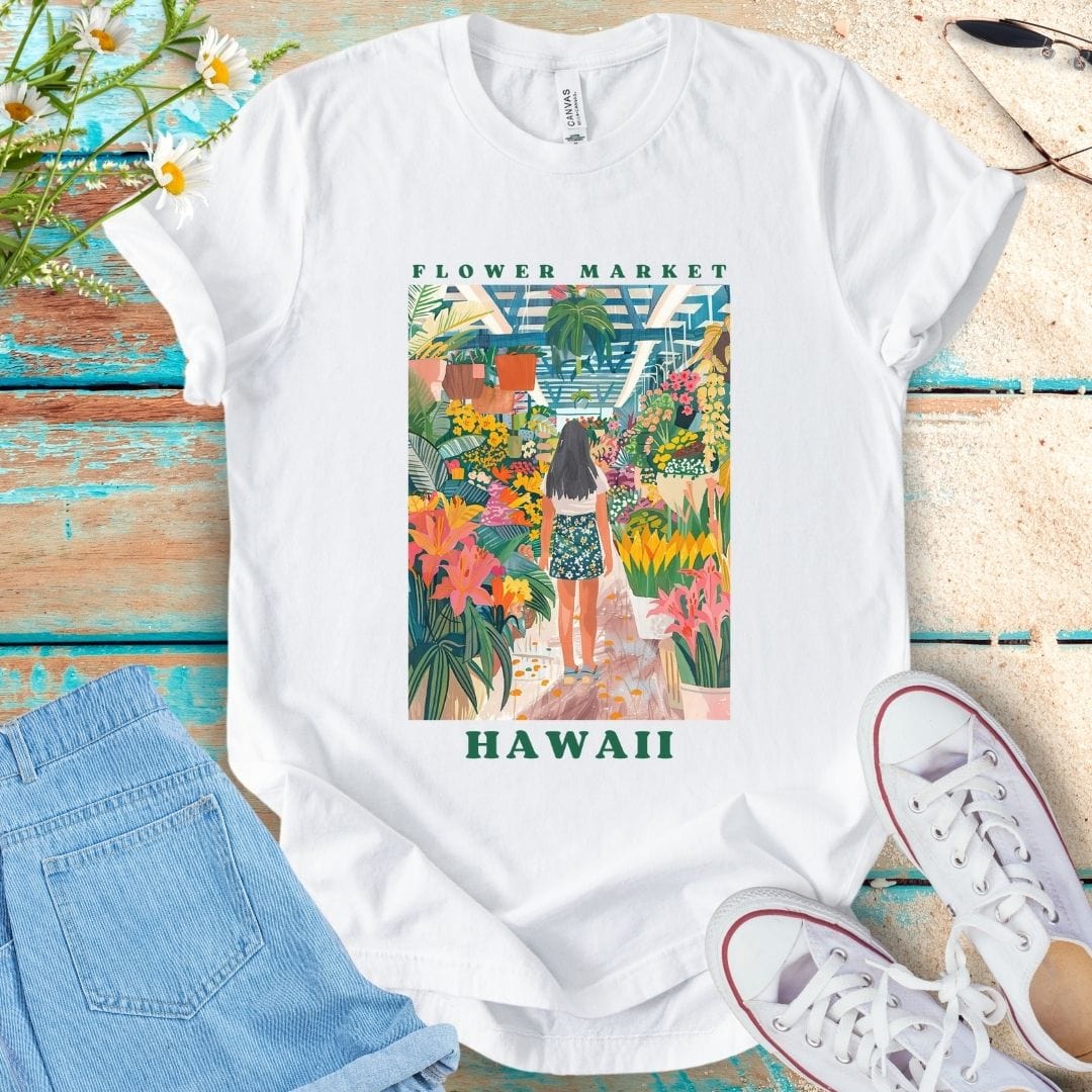 Flower Market Tee - Hawaii