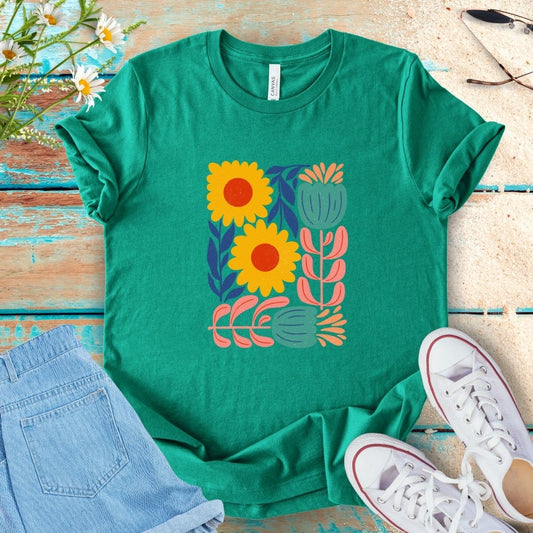 Abstract Flower Tee