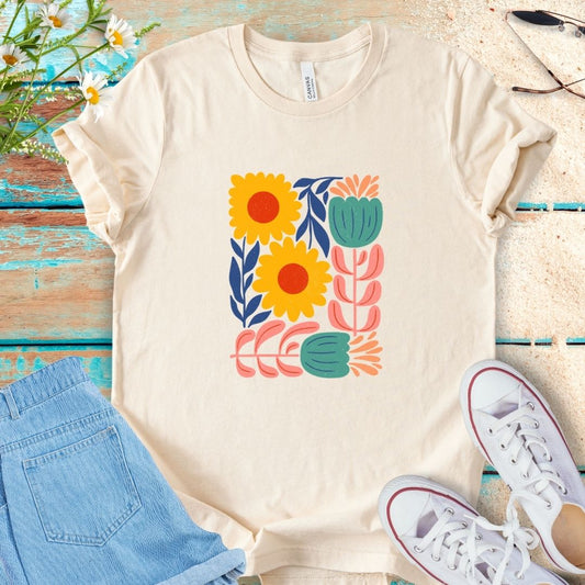 Abstract Flower Tee
