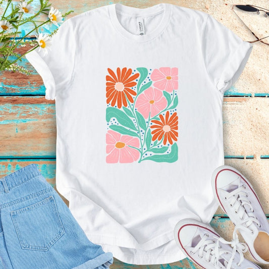Abstract Flower Tee