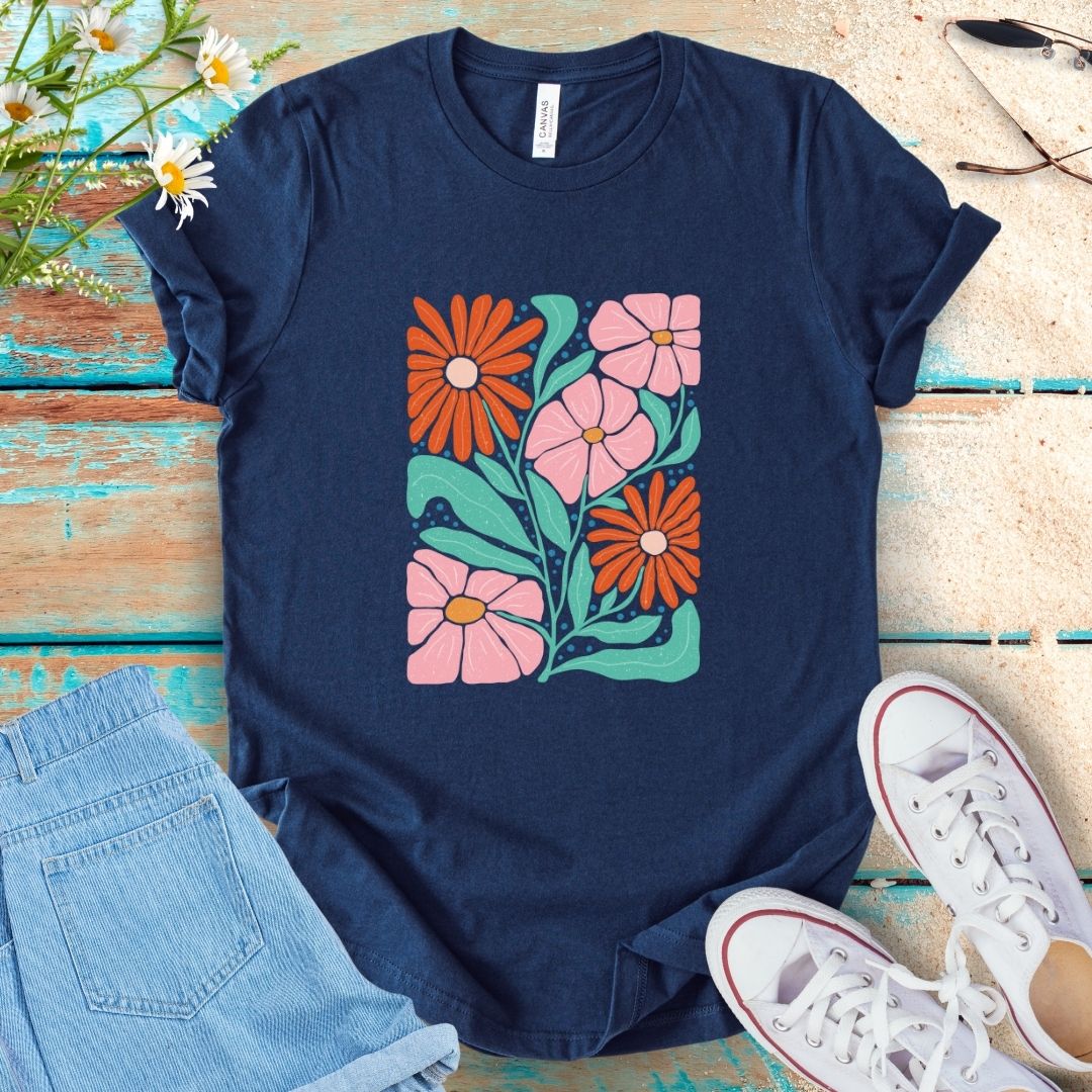 Abstract Flower Tee