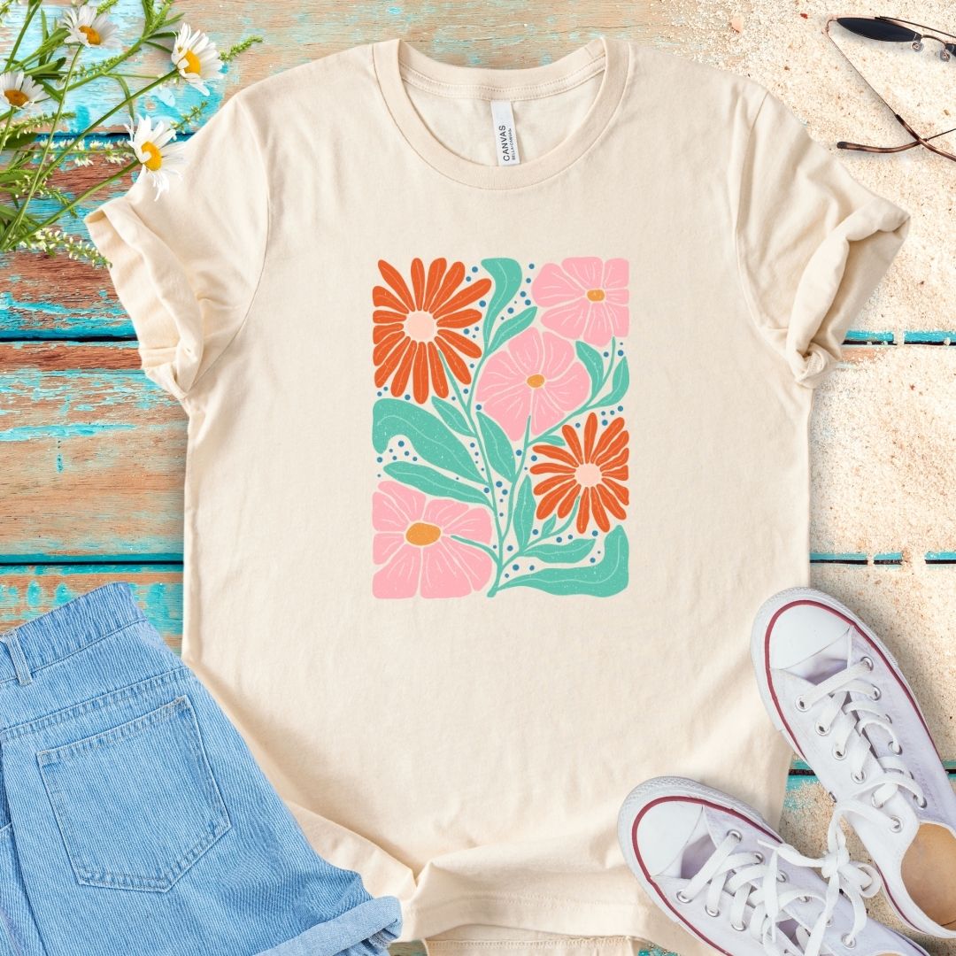 Abstract Flower Tee