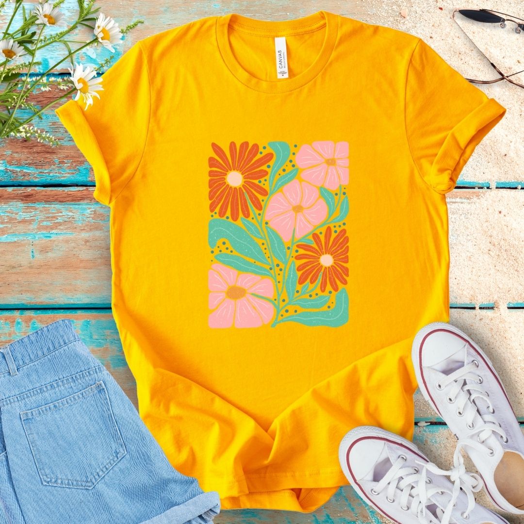 Abstract Flower Tee