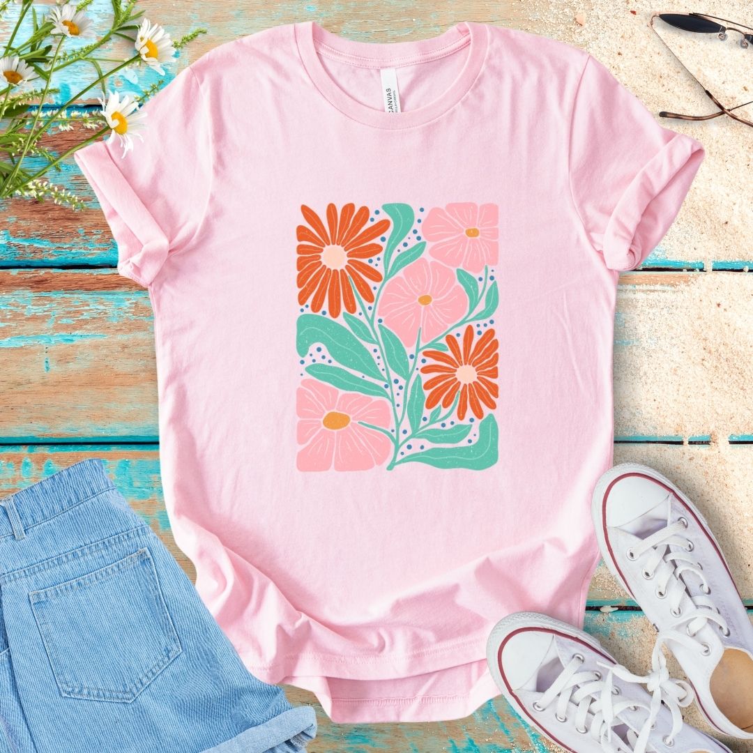 Abstract Flower Tee