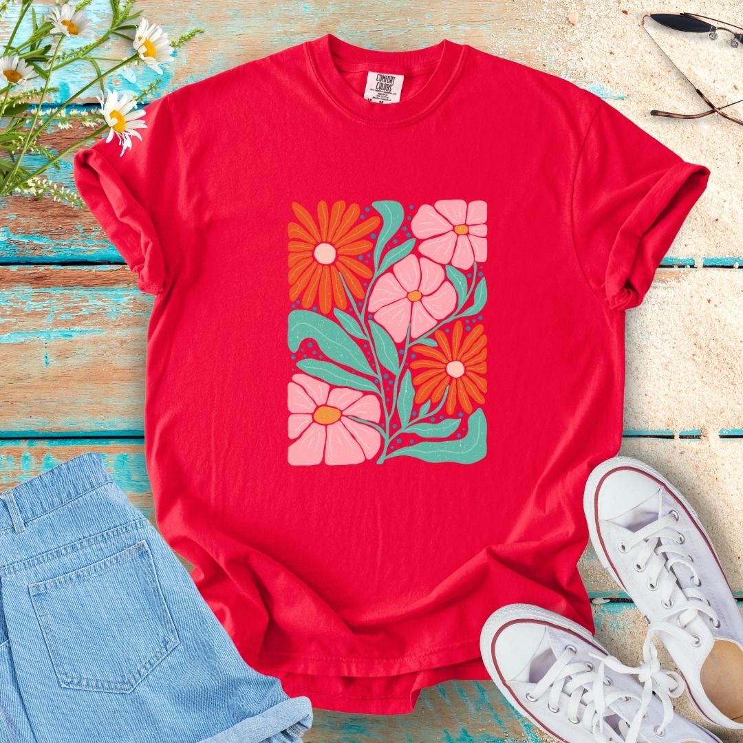 Abstract Flower Tee