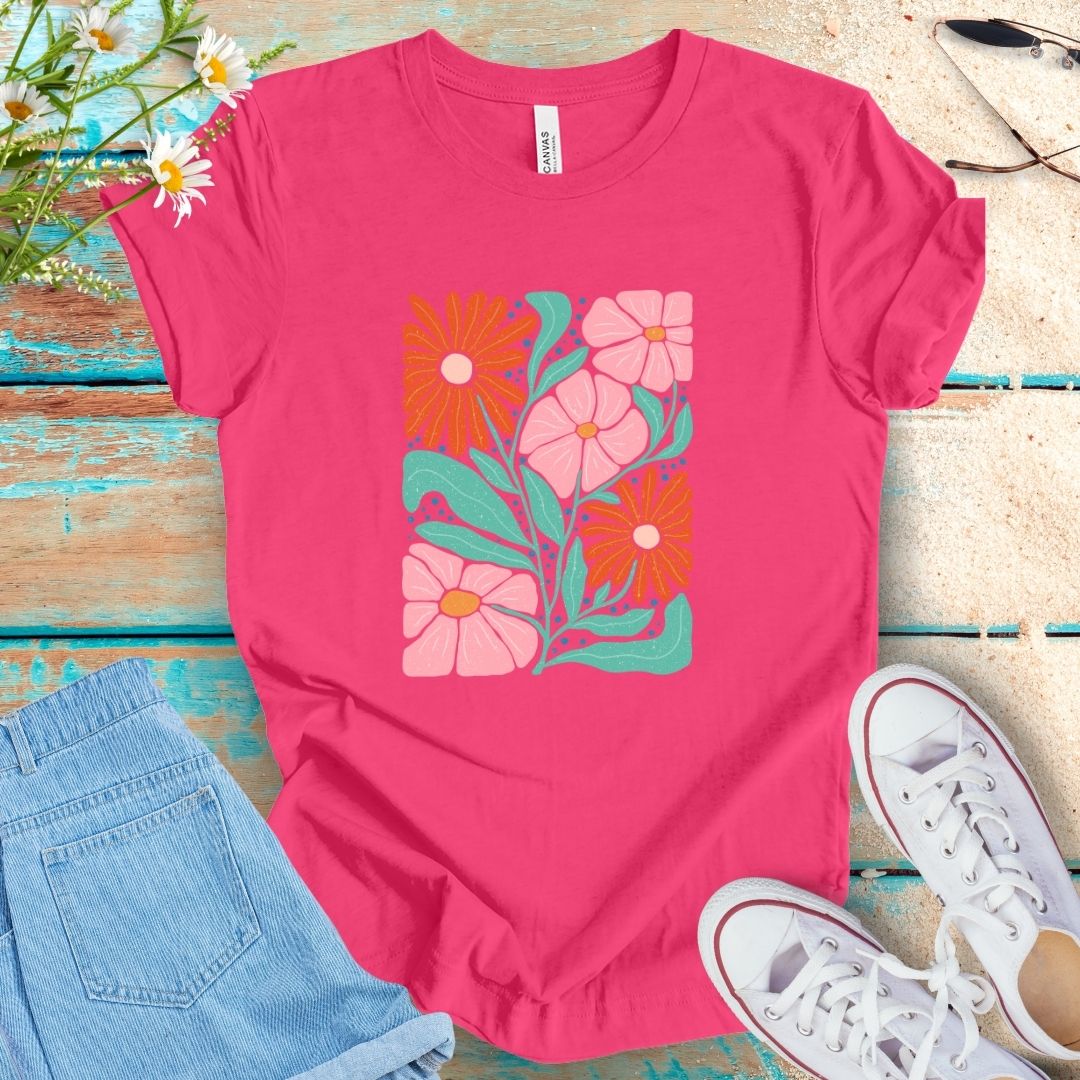 Abstract Flower Tee