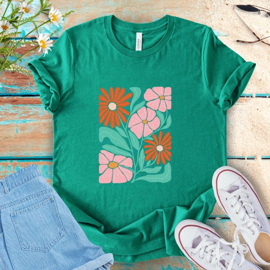 Abstract Flower Tee
