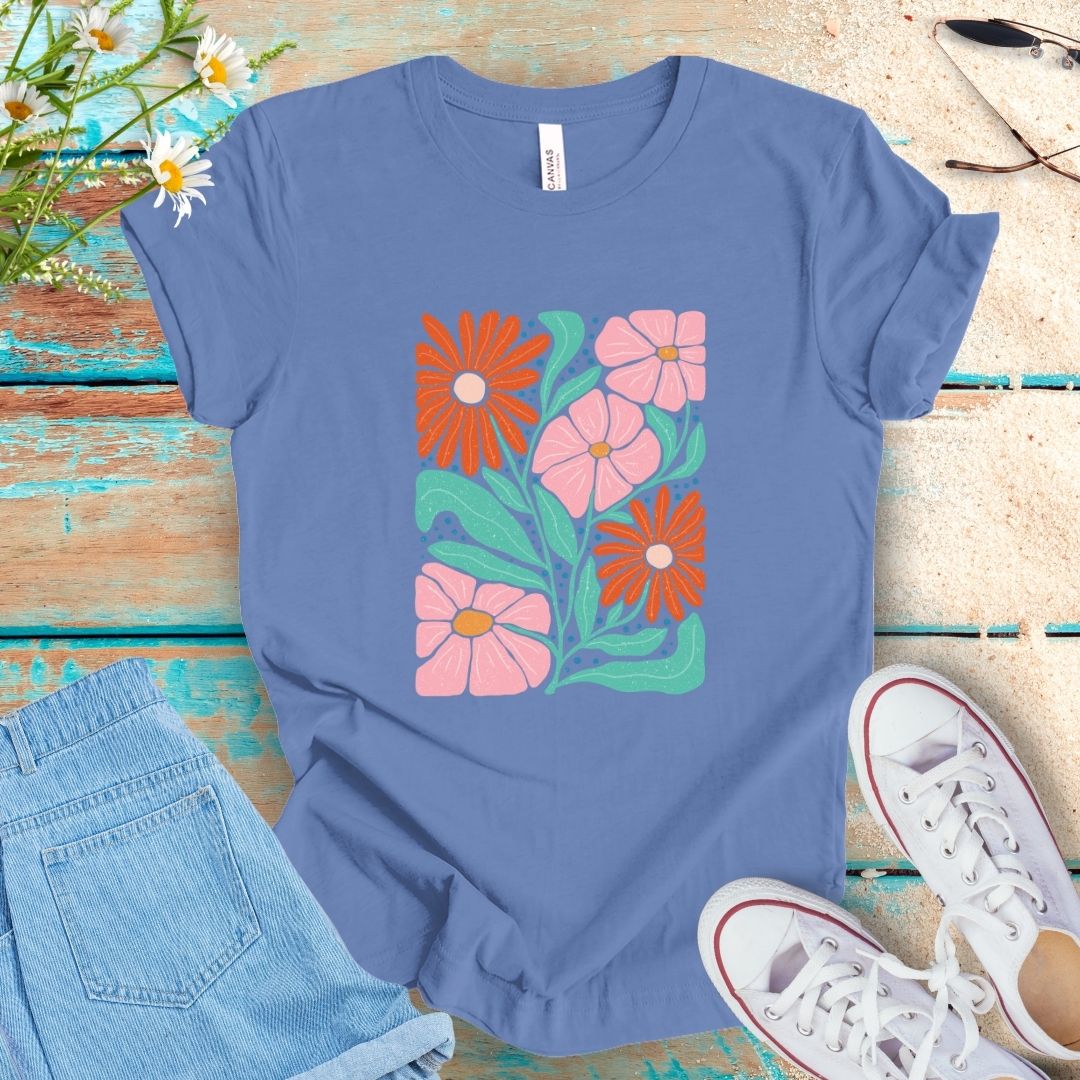 Abstract Flower Tee