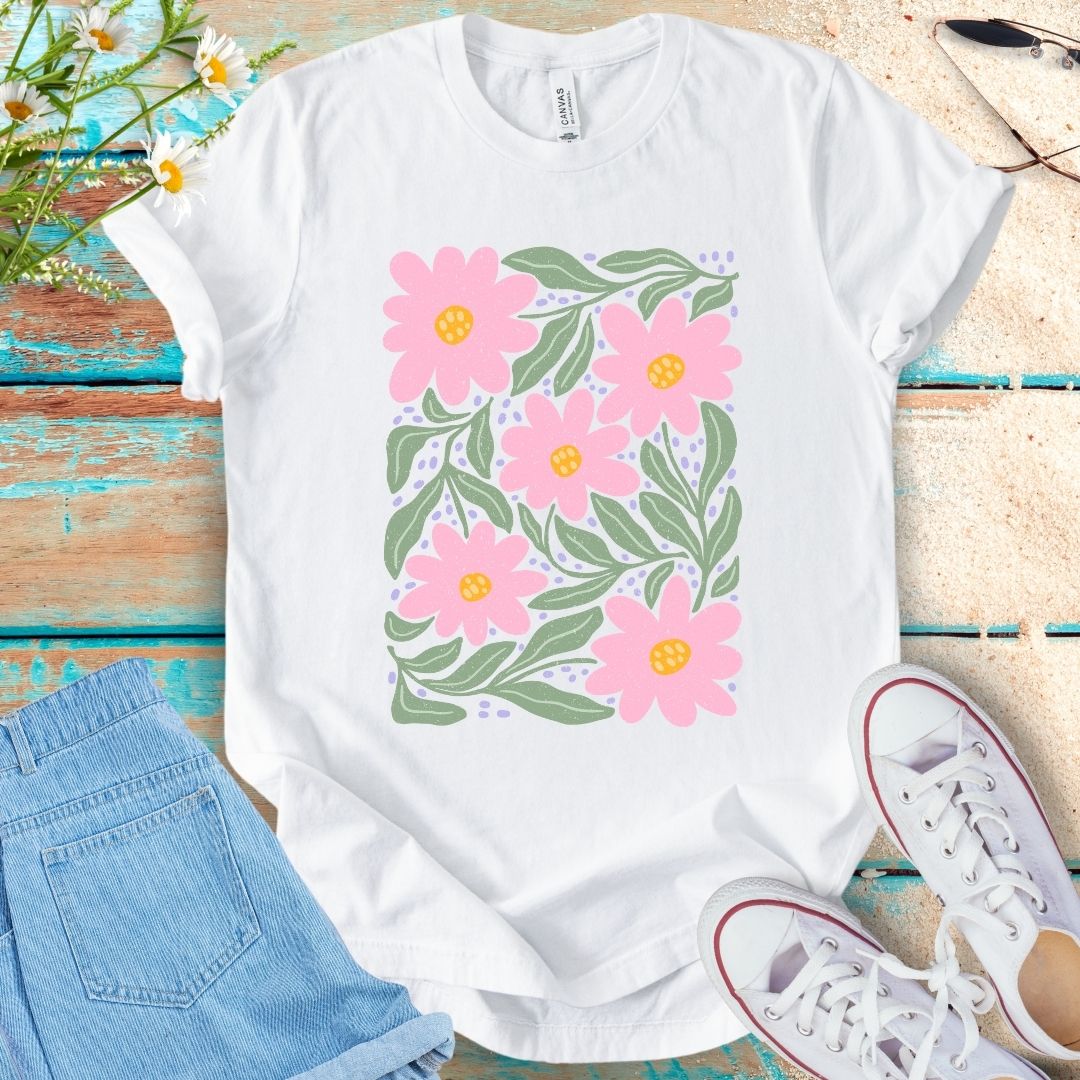 Abstract Flower Tee